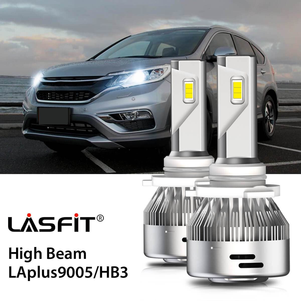 Lasfit 9005 led high beam bulbs fit for 2015-2016 Honda CR-V  