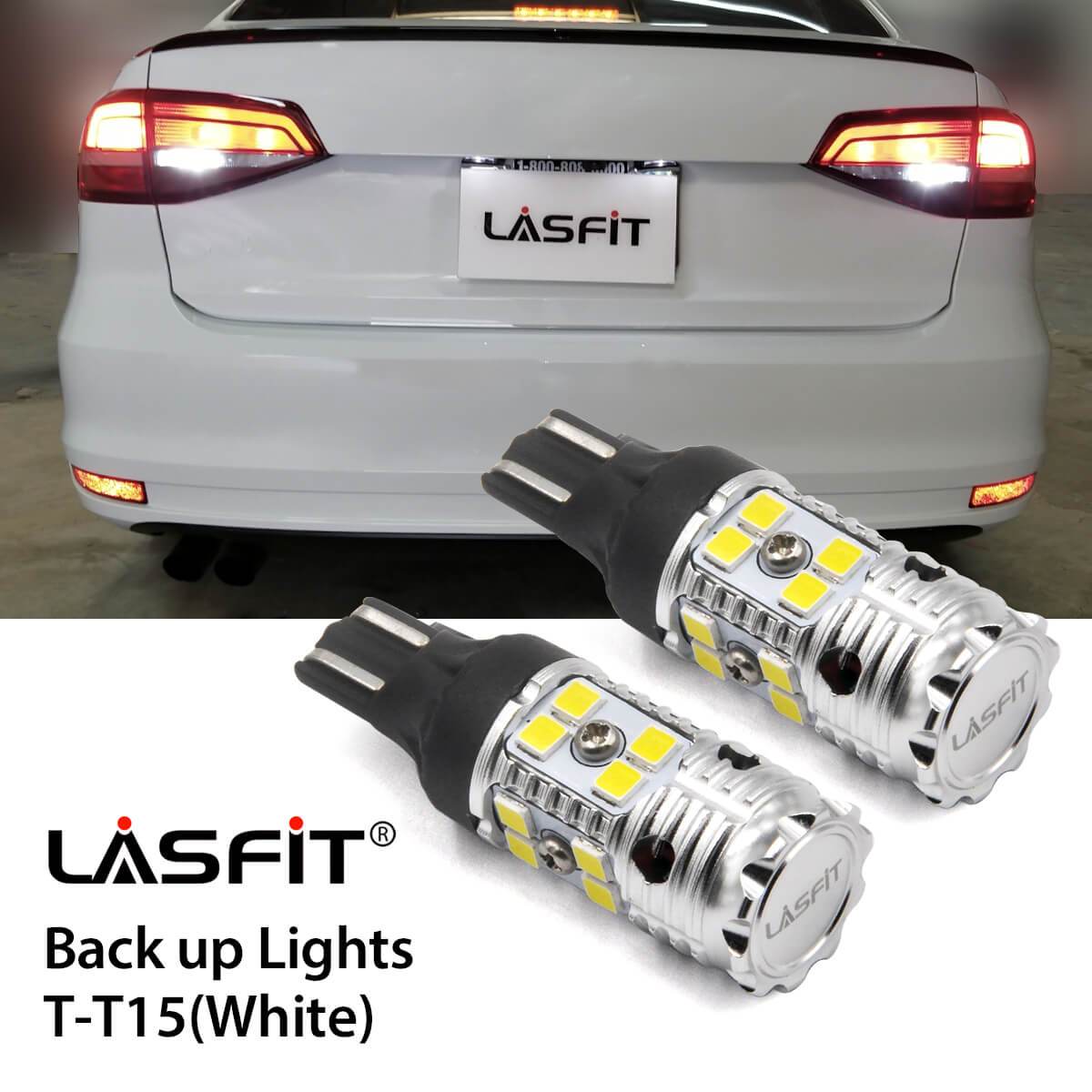 Lasfit 921 led backup lights for 2015-2018 Volkswagen Jetta