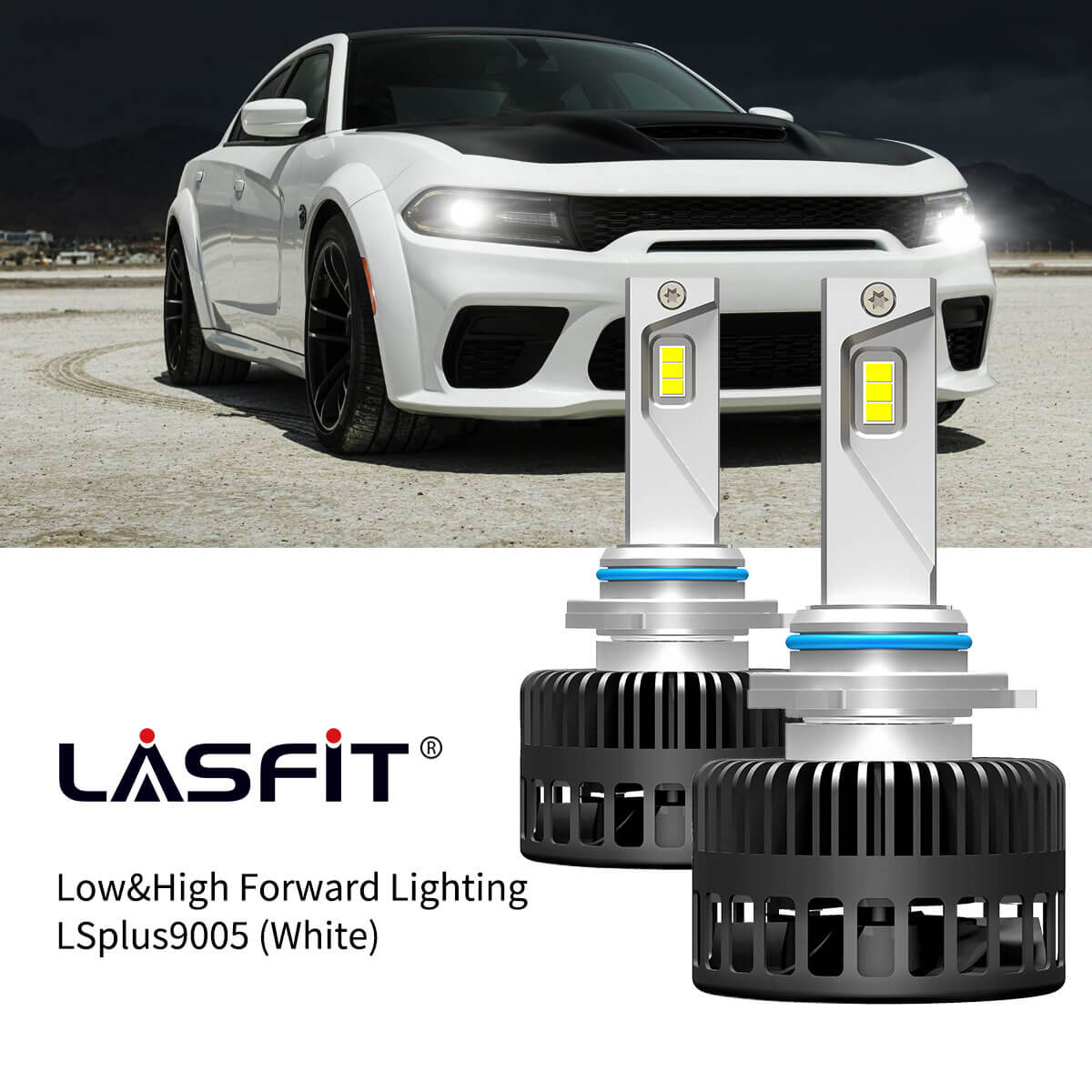 Lasfit 9005 led headlight bulbs fit for 2016-2021 Dodge Charger  