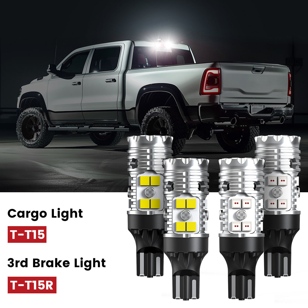 Lasfit 921 led bulbs for 3rd brake lights&cargo lights