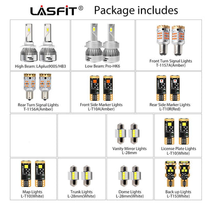 Lasfit combo package led bulbs for 2019-2021 Hyundai Veloster