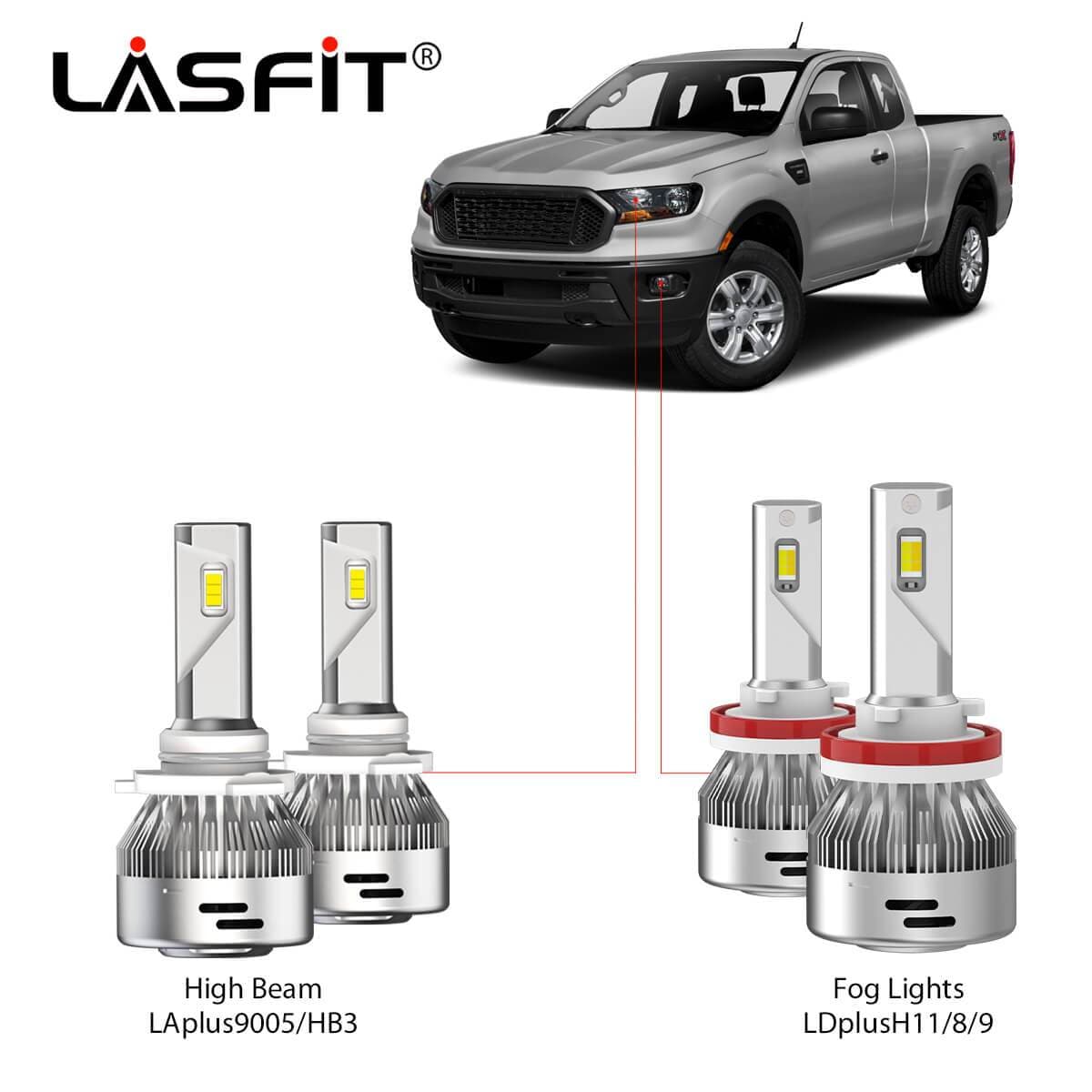 2019-2023 Ford Ranger LED Bulbs Upgrade｜Lasfit