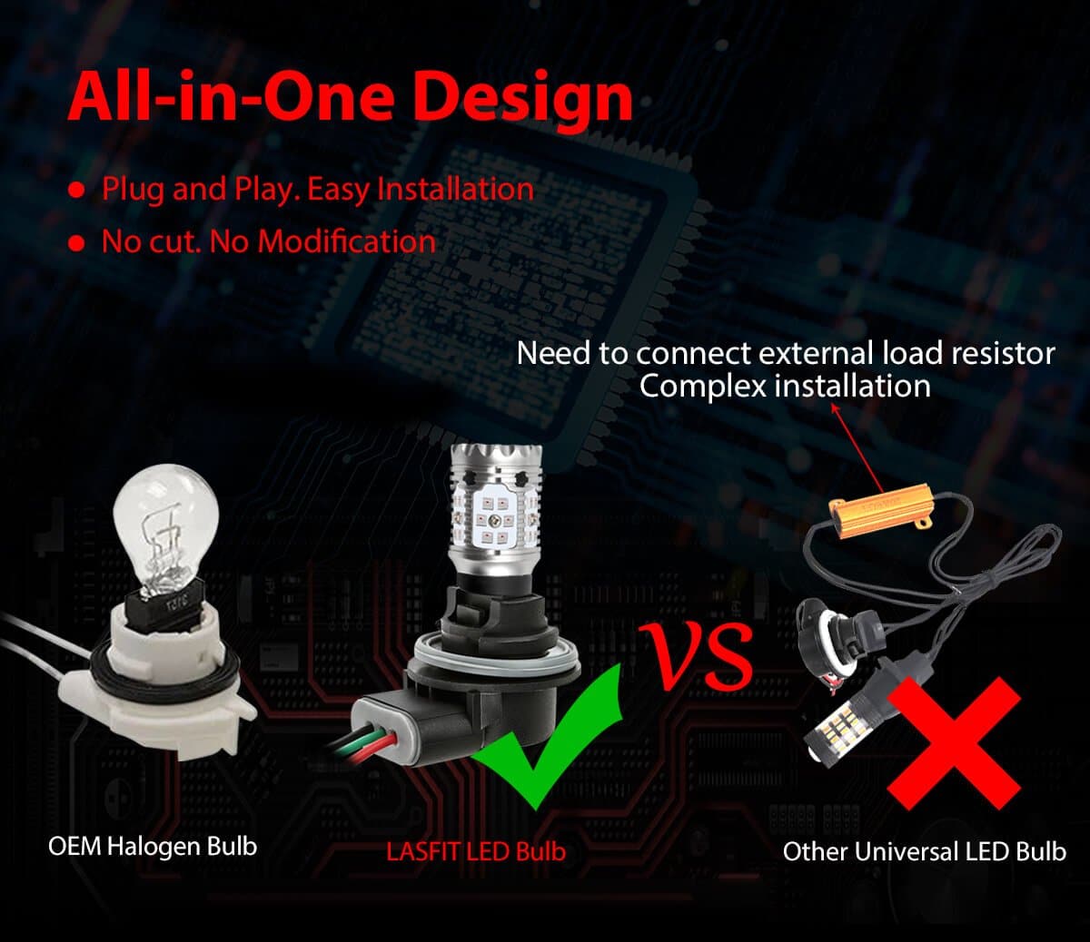 lasfit 3157 plug and play design