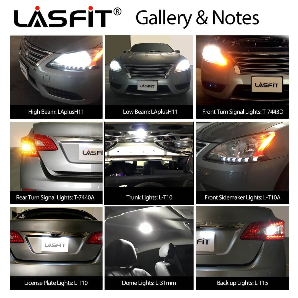 Fit for 2013-2015 Nissan Sentra LED Bulbs H11 Exterior Interior Lights