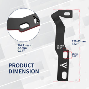 Fit For 2016-2023 Toyota Tacoma Low Profile Ditch Light Brackets | LASFIT