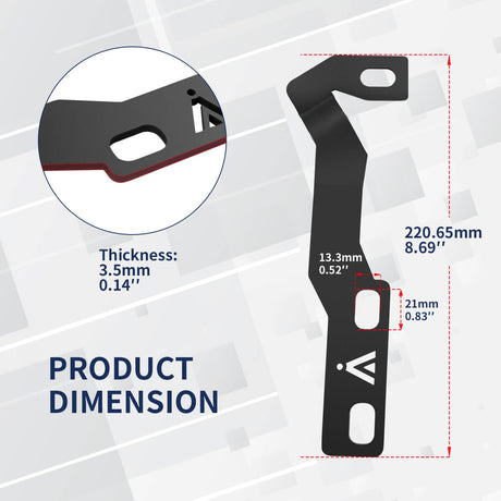 Fit For 2016-2023 Toyota Tacoma Low Profile Ditch Light Brackets | LASFIT