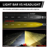 Lasfit 42" Off-Road LED Amber Light Bar With Slim Single Row Combo Flood Spot Design | Roof Rack Windshield Mount