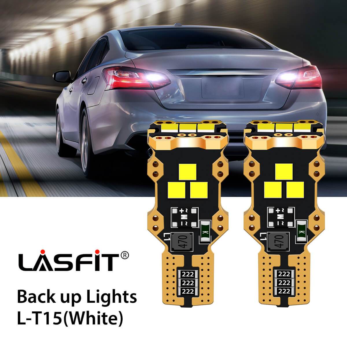 2016-2018 Nissan Altima LED Reverse Backup Light Upgrade LASFIT