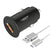 Car Charger All Metal Double Ports 2 Types Fast USB Charger QC3.0/2.0/1.0 PD3.0/2.0/1.0
