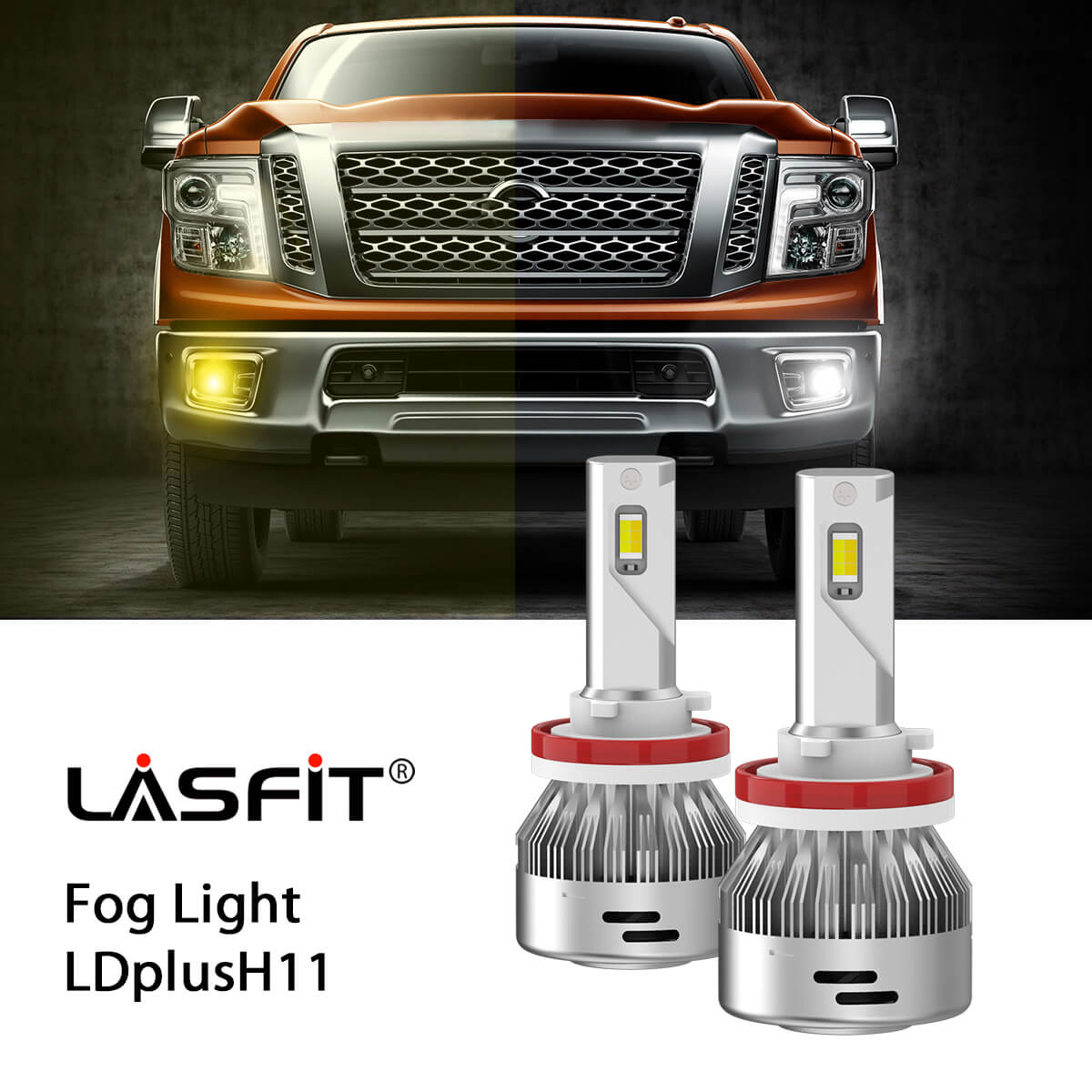 Fit for 2016-2019 Nissan Titan LED Bulbs H11 9005 Exterior Bulbs Upgrade