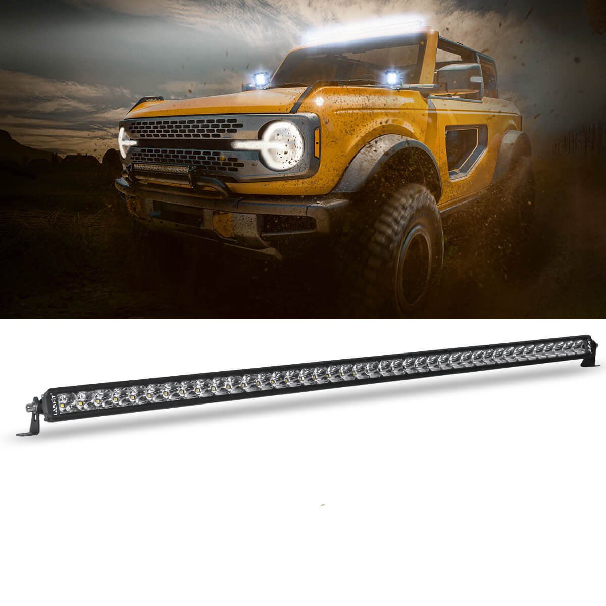 Fit For Ford Bronco Off Road Lights LED Light Bars Auxiliary Lights