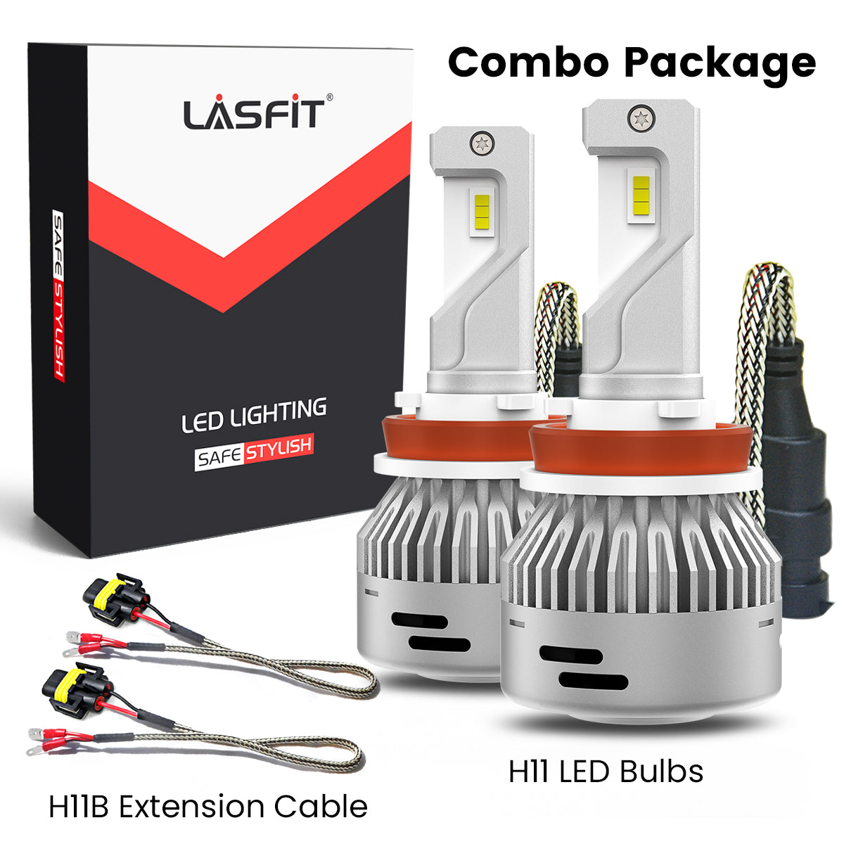 60W H11B LA Plus Series | 6,000LM 6000K LED Bulbs