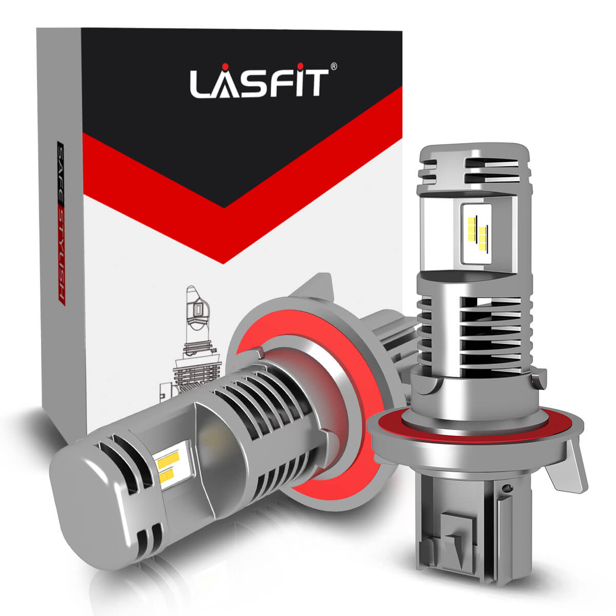 LASFIT H7 LED Headlight Bulbs Plug N Play, 40W 4000LM 6000K｜2 Bulbs 