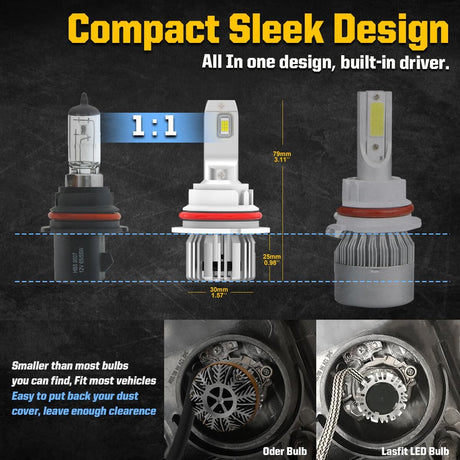 Lasfit LC6 HB5 vs halogen bulb