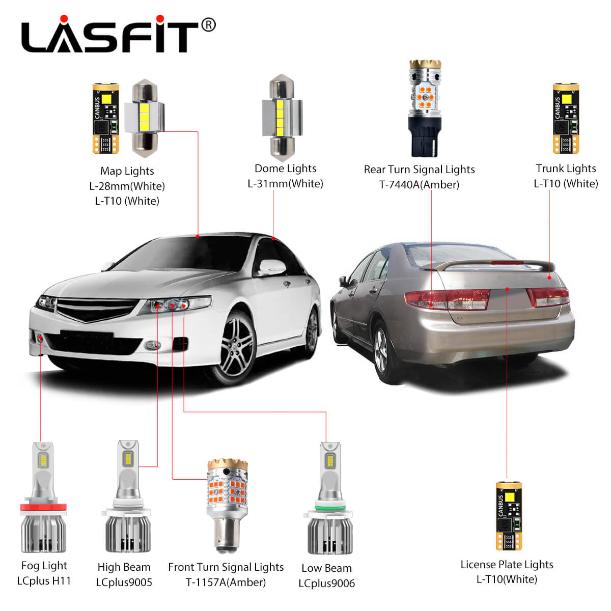 2017 honda accord led store headlight bulb