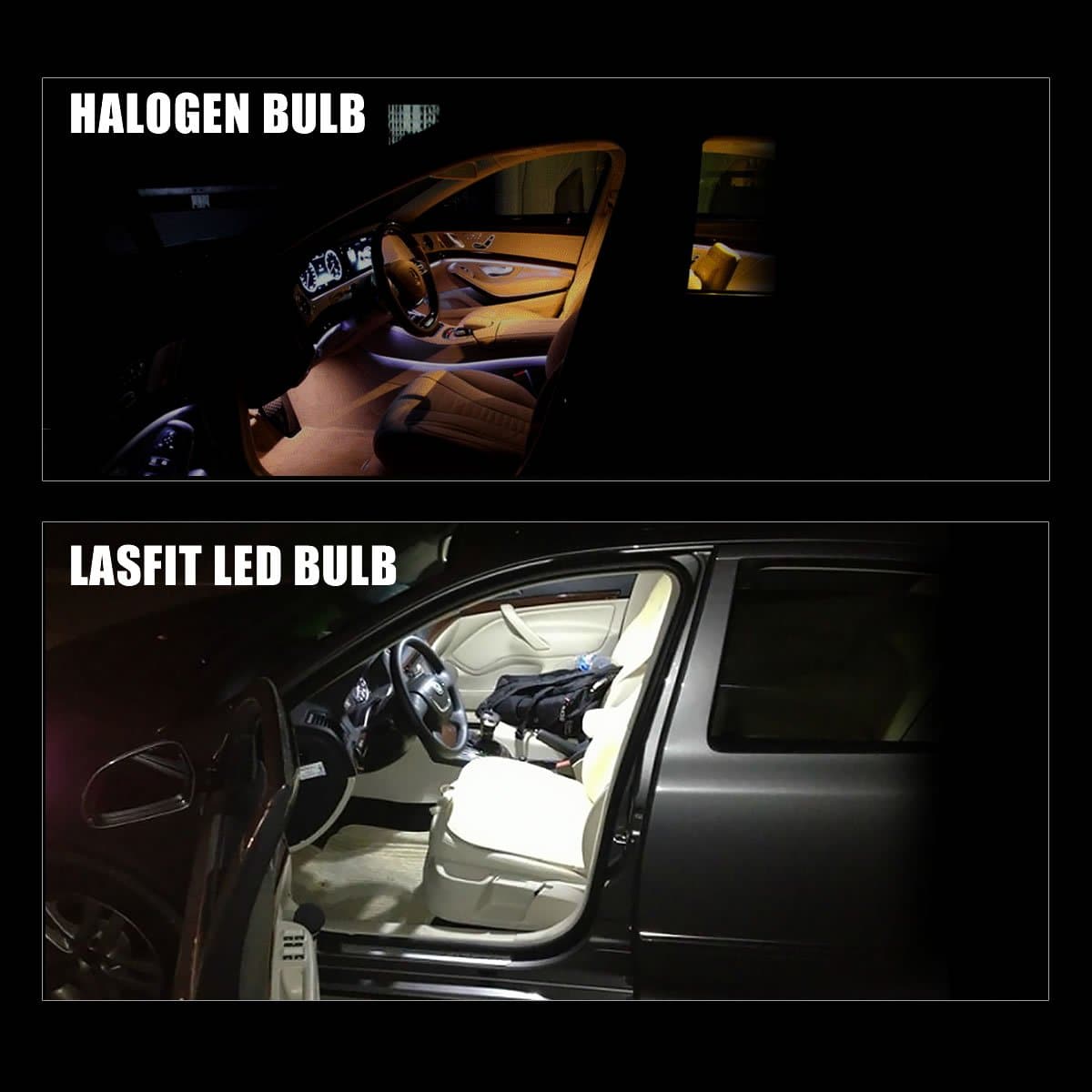 lasfit festoon led vs halogen lamp