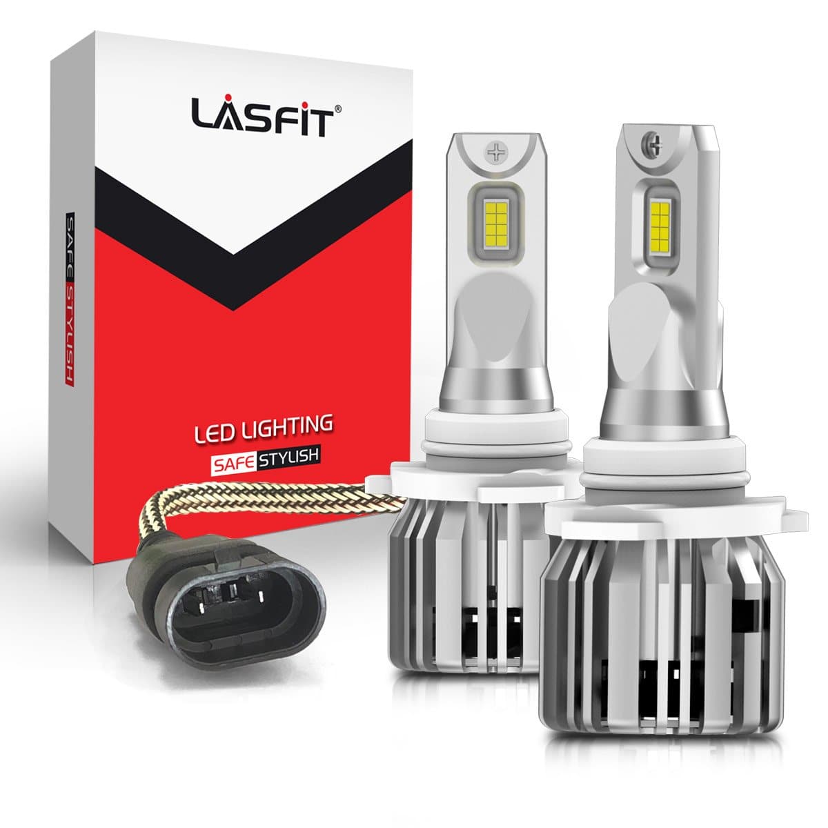 Lasfit 9005 HB3 LED Conversion Kit Light Bulb Super Bright 50W 5000lm 6000K