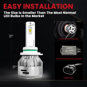 LDplus 9006 led bulbs easy installation