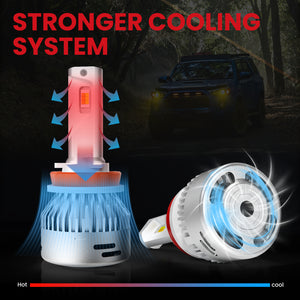 LDplus H11 led bulbs comes with stronger cooling system