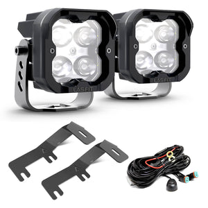 3" LED Pod Ditch Light Kit for 2014-2018 Chevrolet Silverado 1500 | LASFIT