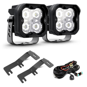 3" LED Pod Ditch Light Kit for 2014-2018 Chevrolet Silverado 1500 | LASFIT