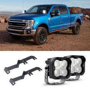 3" LED Pod Ditch Light Kit for Ford F-250 F-350 2017-2021 | LASFIT