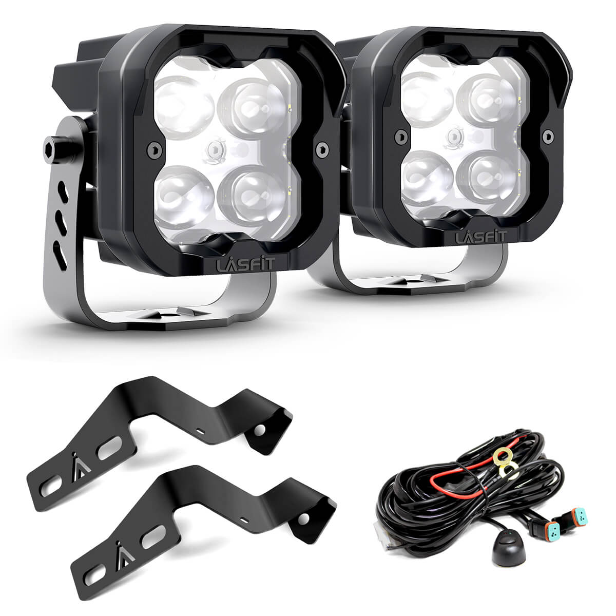 3" LED Pod Ditch Light Kit for 2014-2021 Toyota Tundra | LASFIT