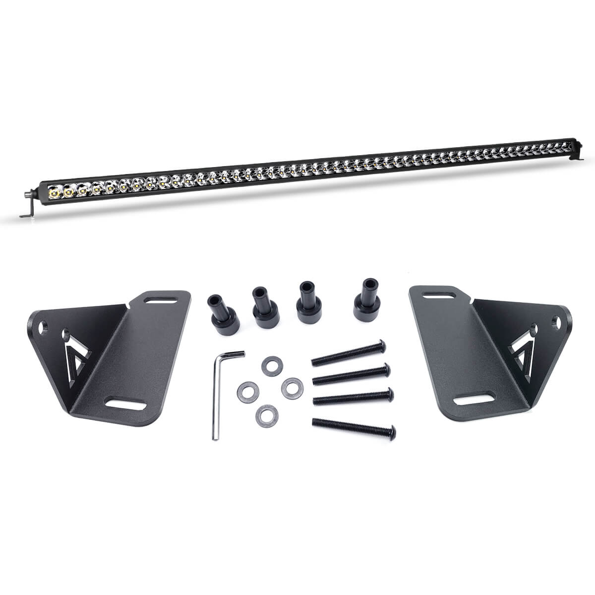 52" Light Bar Hood Mount Kit For 2018-2024 Jeep Wrangler JL Gladiator JT | LASFIT