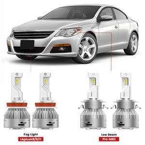 2012 vw cc low beam and fog light combo kits