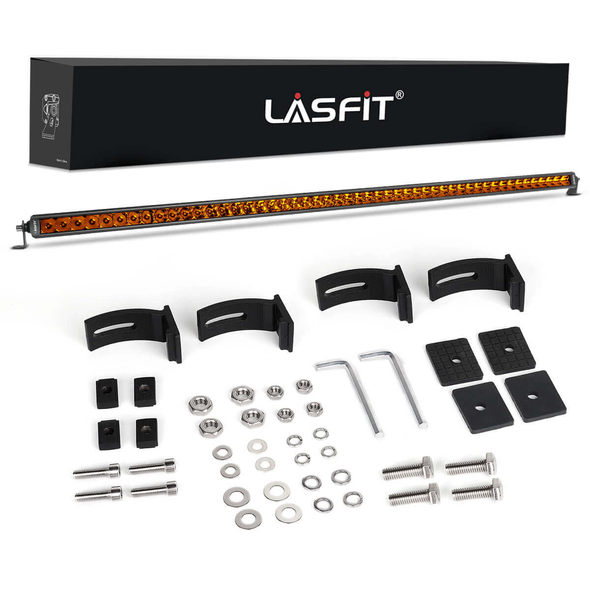 52" Light Bar Hood Mount Kit For 2018-2024 Jeep Wrangler JL Gladiator JT | LASFIT