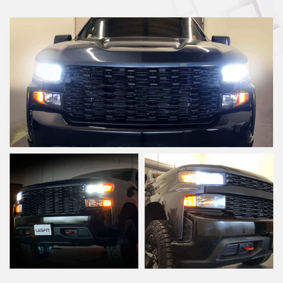 Fit for 2022-2024 Chevrolet Silverado 1500 H11 Custom-Fit LED Bulbs Conversion Kits w/Dust Cover
