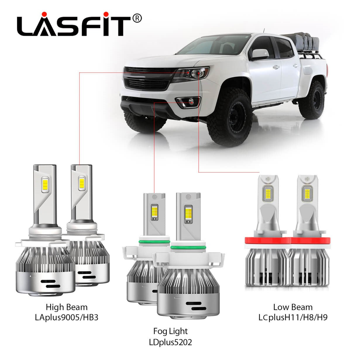 LED Bulbs For 2019-2022 Chevrolet Colorado｜Lasfit