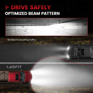 Lasfit custom-made D5S led bulbs optimized beam pattern