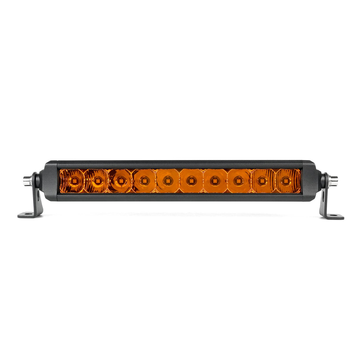 Lasfit 12" Off-Road LED Amber Light Bar With Slim Single Row Combo Flood Spot Design | Bumper Grille Mount