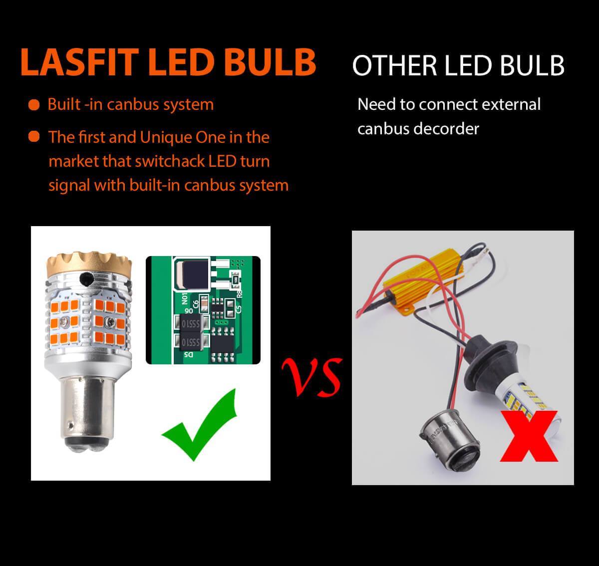 All-In-1 CANBUS Error Free 1157 (Standard/CK) LED Type 1 / Type 2  Switchback Bulbs