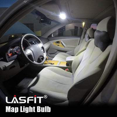 LASFIT 400 Lumens 194 LED Light Bulb, Extremely Bright T10 168 2825 W5W  Wedge 3030 Chipsets Error Free for Car Interior Dome Map Door Courtesy  Lights