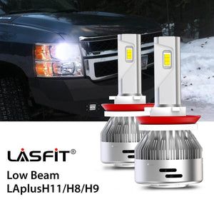 LED Headlight Bulbs Fit 2012 Chevy Silverado 2500/3500 H8 H9 H11 LASFIT