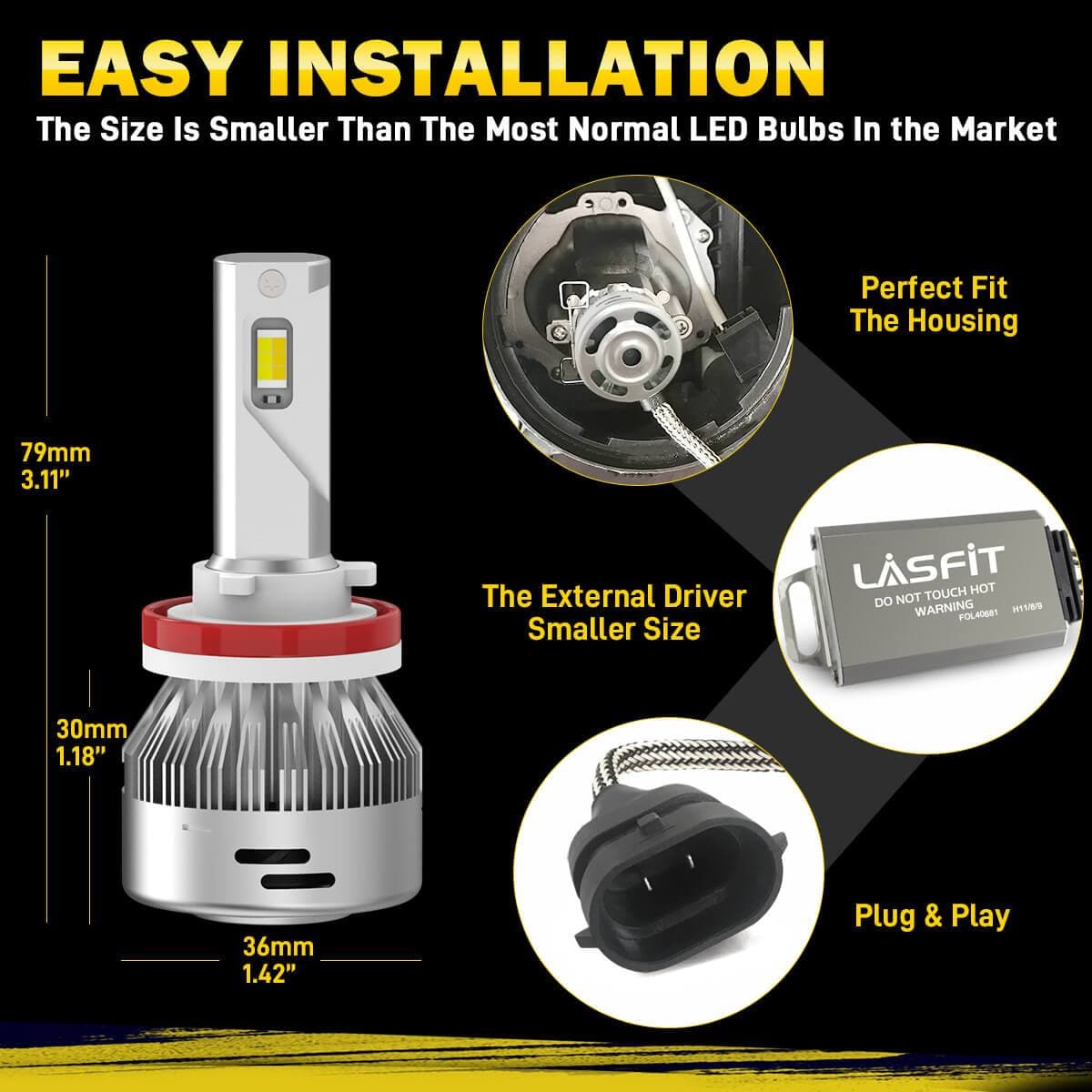20Twenty Lighting® Perfect Fit LED Headlights, H15 Bulbs – Sound Connection